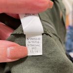 Athleta  Wanderabout 100% Linen Olive Green Utility Tunic Length Zip Vest S Photo 11