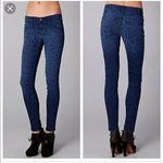 Current/Elliott Current Elliott The Ankle Skinny Jeans Sapphire Blue Leopard Womens Size‎ 24 Photo 1