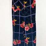 Topshop  BLACK GRID PLAID FLORAL JUMPSUIT Photo 0