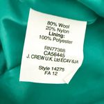 J.Crew  | Wool Lined Kelly Green Short Pencil Straight Skirt Y2K Preppy | 12 Photo 4
