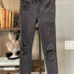 Madewell  9" Mid-Rise Skinny Jeans Black Grey Sea Womens 25 Photo 3