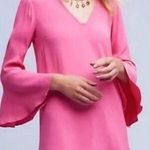 Anthropologie HD in Paris anthro pink bell sleeve dress Photo 0