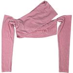 Naked Wardrobe Pink Sparkle Long Sleeve Wrap Crop Top Shirt Womens Size L T2285 Photo 0