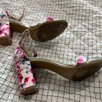 Bandolino Pink Floral Armory Sandals, Sz 7.5 Photo 3