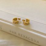 Celestial Earrings, Star Earrings, Mini Hoop Earrings, Thick Hoop Earrings Gold Photo 2