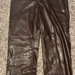 Abercrombie & Fitch Abercrombie 90s Straight Vegan Leather Pants Photo 1