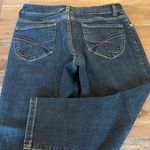 Cache  Rhinestone Stud Jean Pant Size S 2 Denim capris EUC Photo 1
