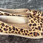 Sole Society  Leopard Calf Hair Espadrille Loafers Size 8.5 Photo 3
