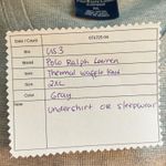 Ralph Lauren Polo Waffle Knit Thermal Shirt Size 2XL Heavyweight Sleepwear Warm Photo 10