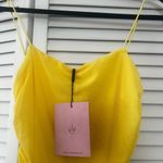 Hello Molly  Vibrant Yellow ruched Mini Dress Photo 1