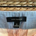 Ann Taylor Mid-Rise Seersucker Stretch Cotton Woven Cropped Career Dress Pant Tr Photo 8