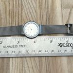 Skagen Denmark Ladies Watch Stainless Steel Mesh Bracelet Dial Ring Crystals Photo 11