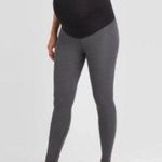 Isabel Maternity Maternity Isabel by Ingrid Gray & Black Full Panel Active Gym Leggings Size SML Photo 0