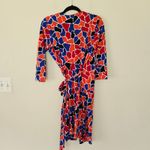 Diane Von Furstenberg  New Julian Two Wrap Dress Giraffe Spots Multi Print Size 8 Photo 3