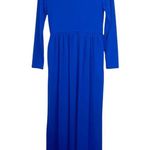 Kabayare NWT Rayon Blue Long Sleeve Formal Maxi Dress Size M Photo 0
