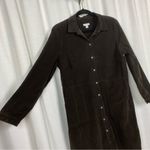 J.Jill  Brown Corduroy Button Front Tunic Dress Sz.L Photo 8