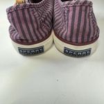 Sperry TOP-SIDER WOMENS SIZE 6.5M SHOES SEACOAST STRIPED CANVAS WINE STS93410 Photo 4