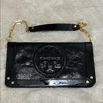 Tory Burch  Reva Clutch Black Patent Leather Photo 1
