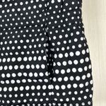 Talbots  Women's Vest Sz M Petite Down Feather Polka Dot Black White‎ Ski Lodge Photo 3