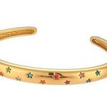 Boutique NEW Solid Unisex 18k Gold Filled Rainbow Star Cuff Adjustable Stacking Bracelet Photo 7