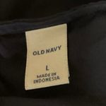 Old Navy Blue Floral Faux Wrap V Neck Bell Sleeves Boho Knee Length Dress Size L Photo 2