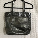 Coach  Black Leather and Patent Tote Handbag Photo 2