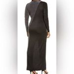 Naked Wardrobe  Colorblock Glow Off Black Silver Sparkle Cut Out Dress Photo 1