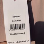 NEW Because of Alice BOA Wide Leg Suit Trousers Dusty Rose M Pink Size M Photo 10