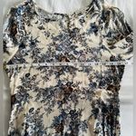 American Eagle  OUTFITTERS Dress Cold Shoulder Blue Floral Boho Long Sleeve XS Photo 7