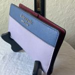 Kate Spade : Colorblock Blue/Purple tone 12 card slots- ID card spot- red inside Photo 3