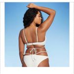 Shade & Shore  Triangle Strappy Ribbed Bikini Top Photo 1