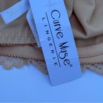 Curve Muse Elegant Lace Trimmed Bra in Tan 36C Size undefined Photo 5