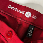 Betabrand Women’s Red Dress Yoga Pants Straight Leg Medium Petite Photo 6