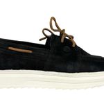 Sperry  Womens Cruise Plushstep Boat Shoes Lug Outsole Black Leather Size 9 Photo 0