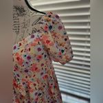 SheIn Floral Print Puff Sleeve Top Photo 2