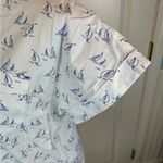 Vineyard Vines Sailboat Print Popover Half-Button Front Shirt - Size 6 Photo 4