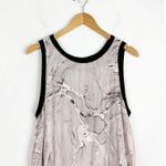 Enza Costa Tank Mini Dress Tie Dye Marble Size Small Lightweight Swing Boho Black Photo 2