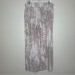 REWASH  Linen Blend Animal Print Wide Leg Pull On Pants Photo 4