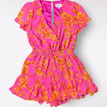 Sugarlips Hot Pink Hot Rod Babygirl Drawstring Romper Size S Photo 0