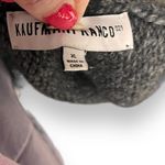 KaufmanFranco Carbon Gray Wool Alpaca Knit Sleeveless Faux Fur Collar Ve… Size XL Photo 1