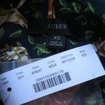 J.Crew NWT Shirtdress in Navy Saffron Giraffes Tiered Hem Fit Flare Dress XS Photo 4