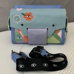 NWOT Min & Mon Cael Reversible Vista Blue Bag Photo 0