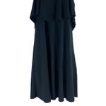 Anthropologie Anthro Maeve Cold Shoulder Flounce Mini Dress Black Size XS Photo 4