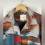 Thread and Supply Aztec Pattern Drop Shoulder Jacket Women’s Sz M Brown Size M Photo 6