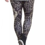 Hot Topic New Harry Potter Marauder's Map Leggings Plus Size Photo 1