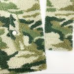 J.Crew Vintage Sherpa Fleece Pullover Jacket Camo Camouflage Olive Army Green Photo 12