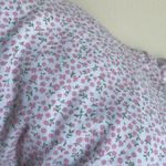 LL Bean Organic Cotton Modal Blend Men’s Style Pajamas Pink Flowers White Size XS Photo 12