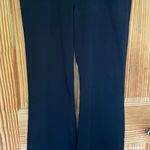 2000s Office Siren Low Rise bootcut flare trousers with lace waistband detail Black Size 6 Photo 0