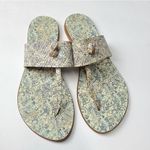 Joie  Blue Paisley La Plage Leather Sandals Size 7 Photo 1