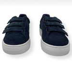 Sandro  PARIS Marine Blue Leather Suede E17 Amazing Sneakers Photo 6
